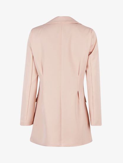 Blazer oversize à poche en trompe l&