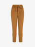 Pantalon coupe carotte à ceinture intégrée - Camel - 3