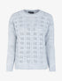 Pull ajouré en maille - Gris clair - 4