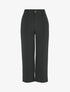 Pantalon 7/8 coupe droite à taille haute - Noir - 1
