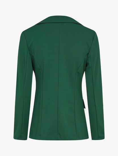 Veste ajustée à boutons stylisés - Vert foncé - 2