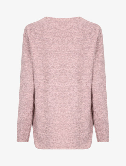 Sweat à message irisé et motif léopard - Rose - 2