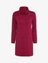 Robe pull oversize à col zippé stylisé - Bordeaux - 4