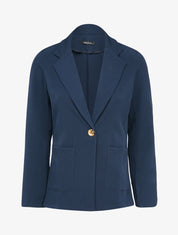 Veste fluide à poches plaquées et épaulettes - Marine - 3