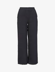 Pantalon droit à taille élastiquée - Noir - 4