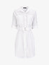 Tunique façon chemise unie - Blanc - 4