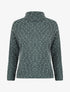 Pull col roulé oversize à plumetis - Vert - 4