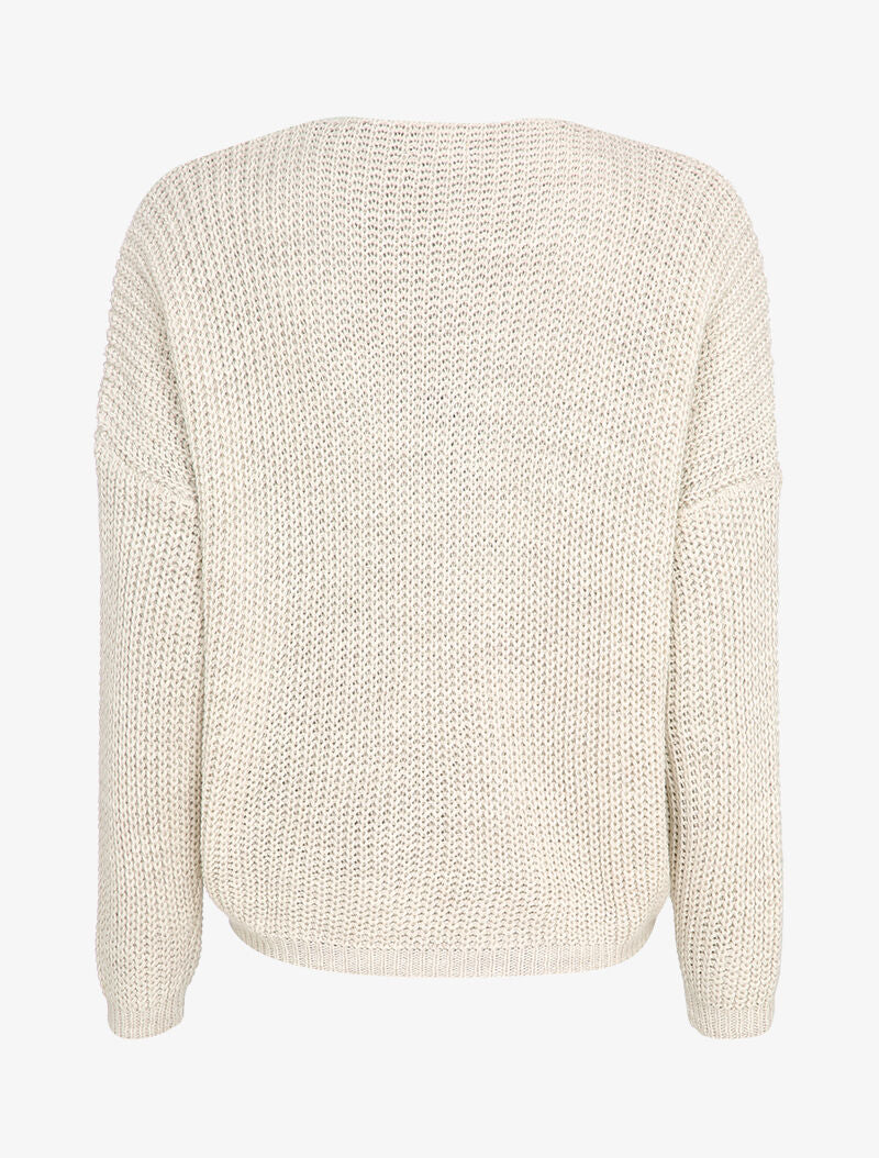 Pull en maille à longueur ajustable - Beige - 2