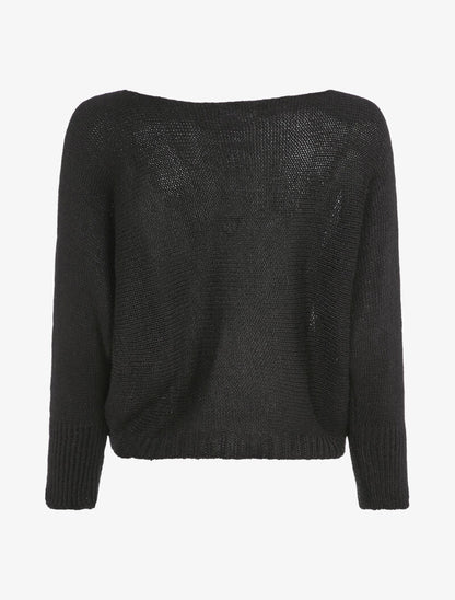 Pull chauve-souris à imprimé LOVE - Noir - 2