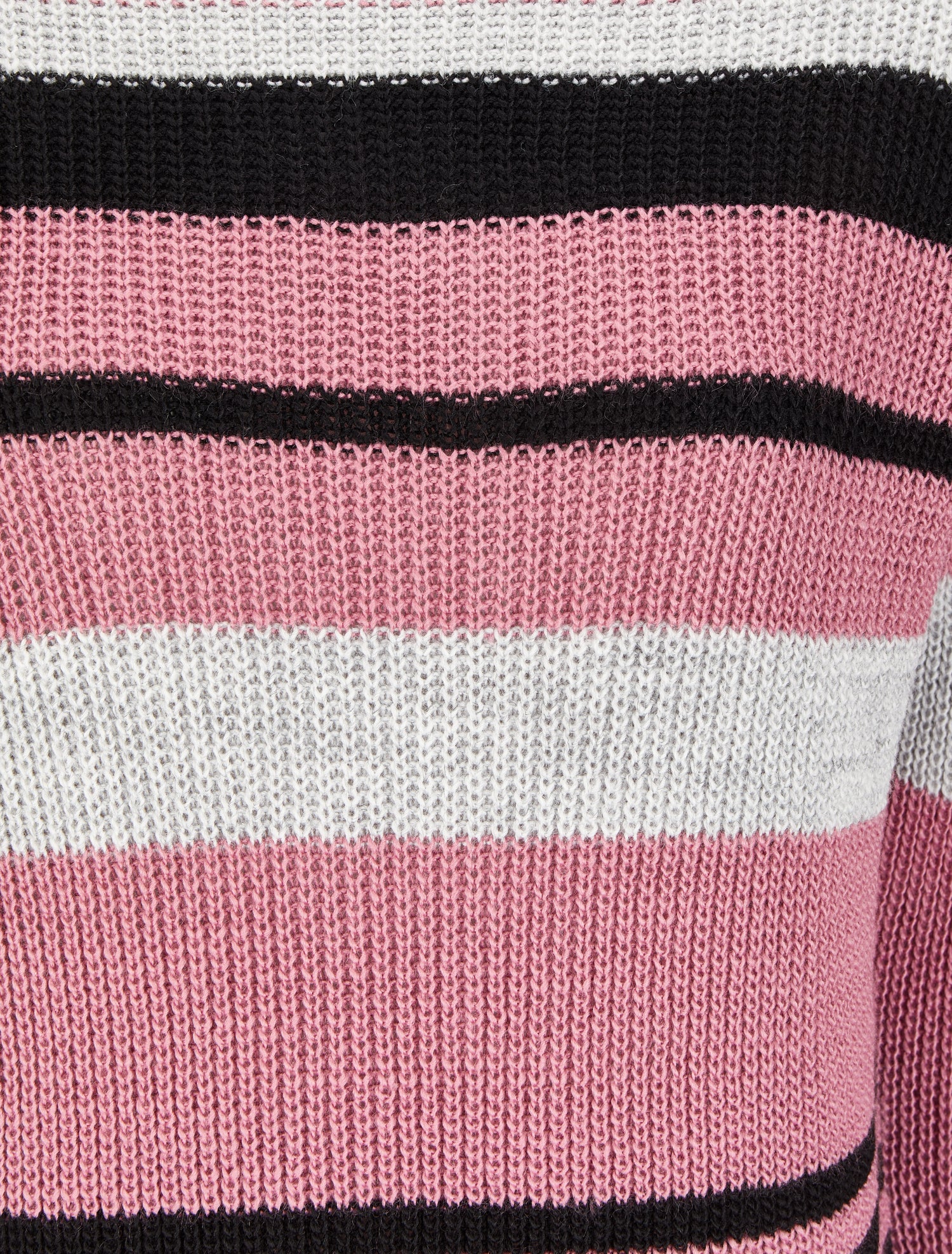 Pull à rayures et col bateau - Vieux rose - 3