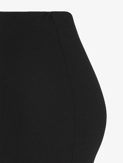 Jupe crayon basique - Noir - 3