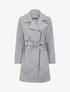 Manteau mi-long à zip asymétrique - Gris - 4