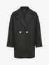 Manteau croisé à 2 boutons - Noir - 1