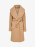 Manteau long oversize à col châle - Camel - 1