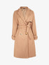 Manteau long à pans croisés et manches raglan - Beige - 1