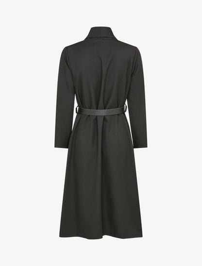 Veste longue à bords fendus - Noir - 2