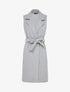 Veste longue sans manches à pans asymétriques - Gris chiné - 4