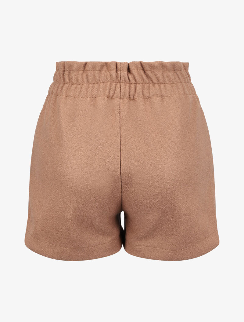 Short paperbag en feutrine - Camel - 2