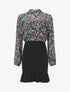 Robe volantée à motif fleurs sauvages - Vert - 1