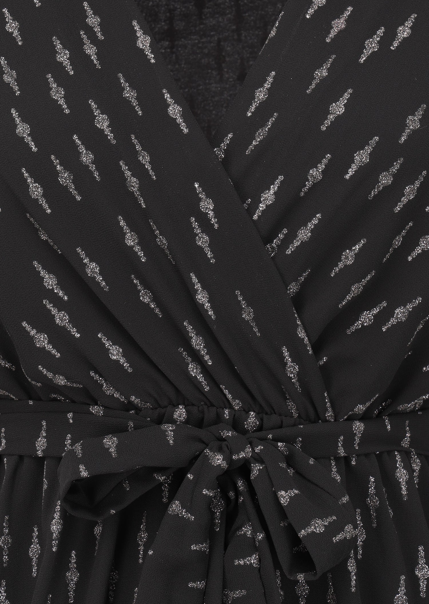 Robe patineuse volantée à motifs irisés - Noir - 3
