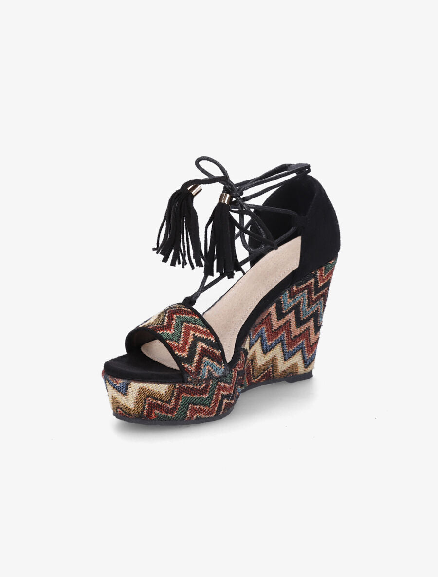 Sandales zig - zag noir - 3