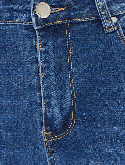 Jean délavé coupe skinny - Bleu - 3