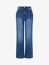 Jean taille haute coupe droite - Bleu - 1
