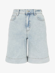 Bermuda droit en jean - Bleu - 1