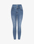 Jean taille empire coupe skinny - Bleu - 1