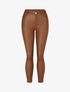 Jean skinny taille standard effet ciré - Camel - 5