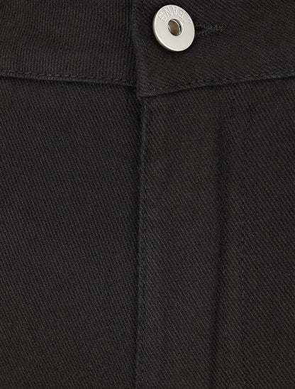 Jean taille haute coupe slim - Noir - 3