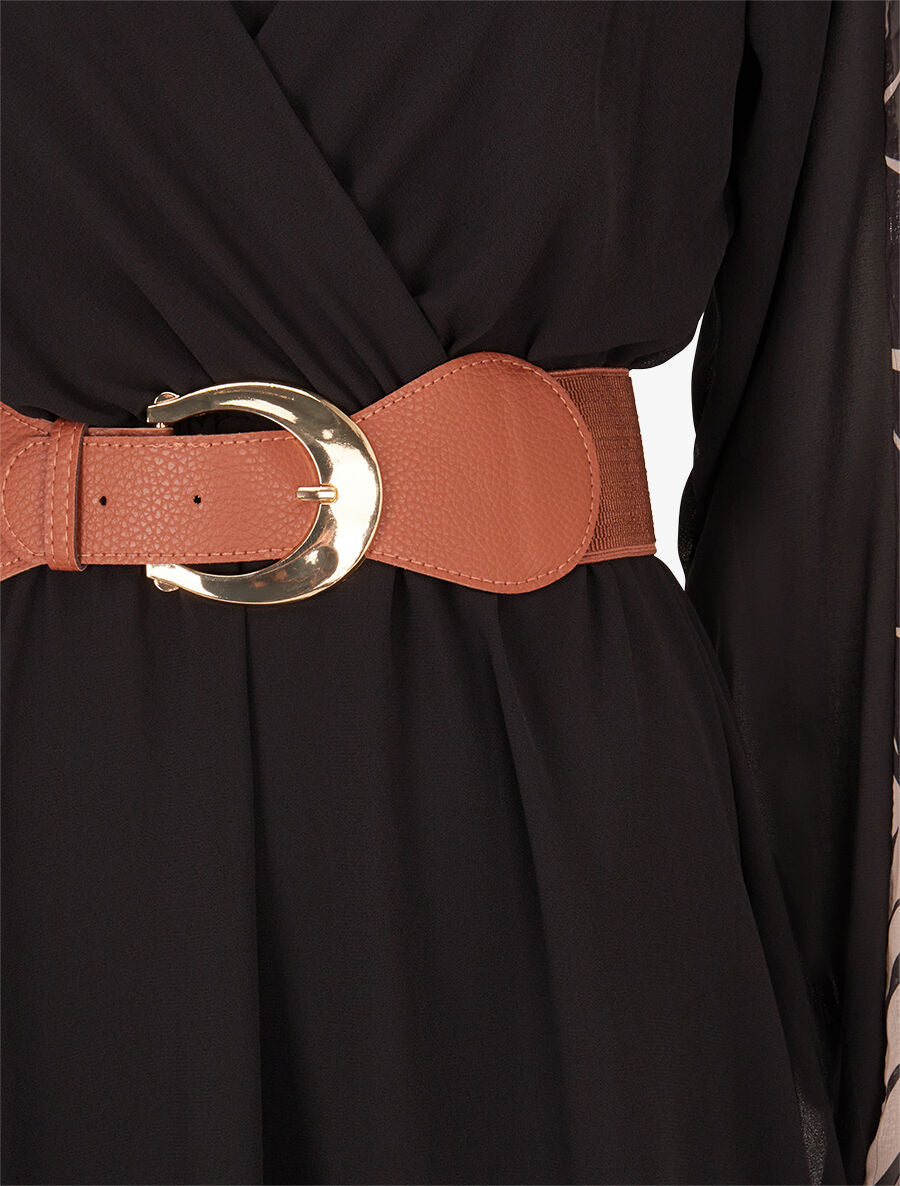 Robe patineuse à manches imprimées - Noir - 3