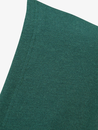 Gilet uni à manches dolman - Vert - 3
