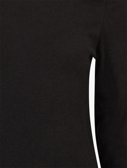 Pull fin à bretelle irisée imprimé graphique - Noir - 3