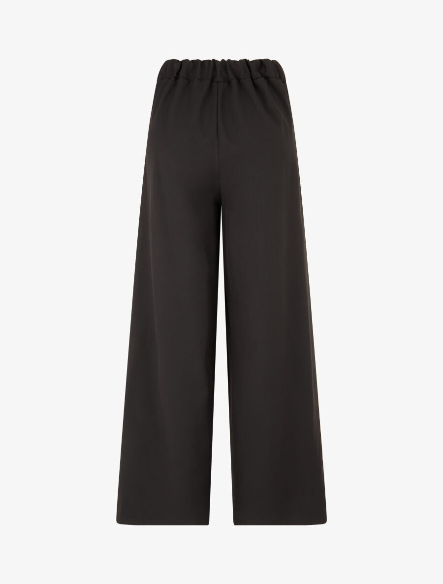 Pantalon droit à poches brodées - Noir - 2