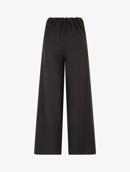 Pantalon droit à poches brodées - Noir - 2
