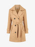 Manteau long uni boutonné - Camel - 4