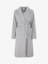 Manteau long uni ceinturé - Gris - 1