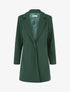 Manteau strié à col cranté - Vert sapin - 5
