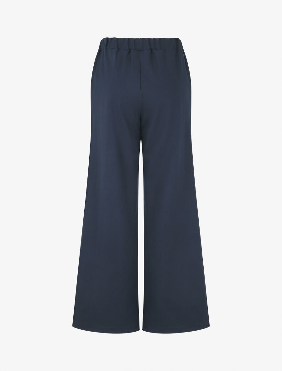 Pantalon long épais coupe ample - Marine - 2