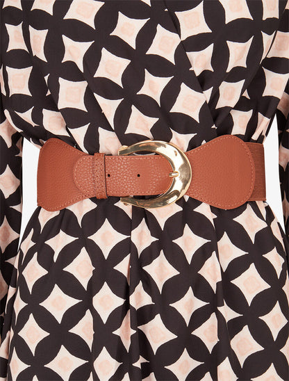 Robe longue à carreaux style 70&