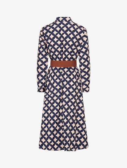 Robe longue à carreaux style 70&