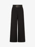 Pantalon droit à double passants - Noir - 4