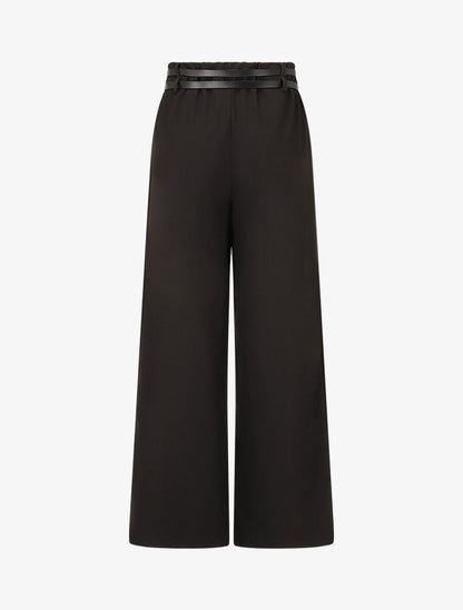 Pantalon droit à double passants - Noir - 2