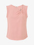 Top sans manches à col asymétrique - Rose - 1