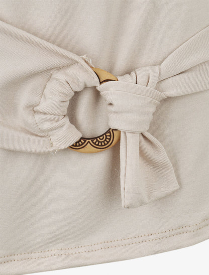 Top droit sans manches col bénitier - Beige - 3