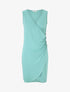 Robe moulante unie à boutons décoratifs - Vert d&