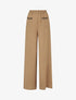 Pantalon fluide à poches stylisés - Camel - 1