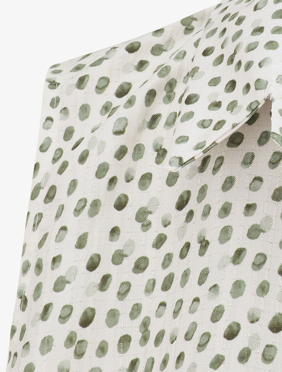 Chemise sans manches à pois - Kaki - 3