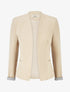 Veste droite à épaulettes - Beige - 1
